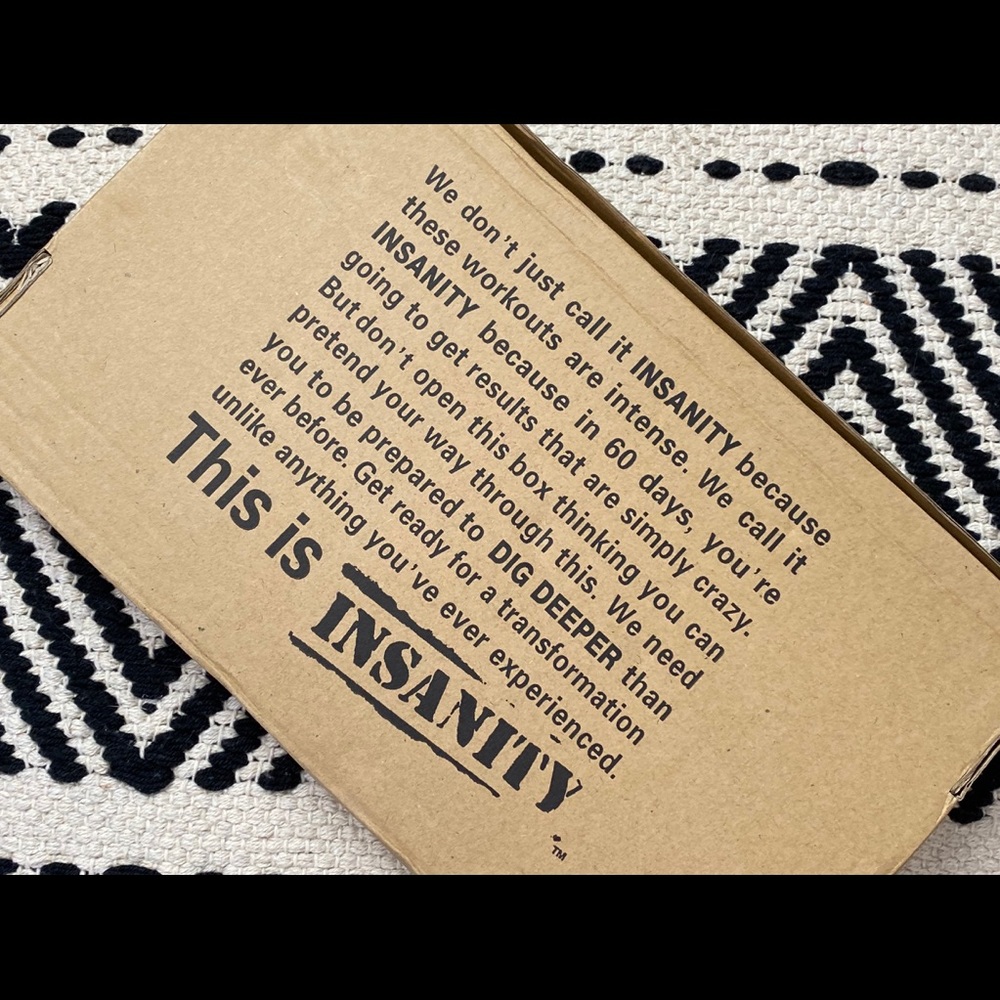 Insanity 12 disc work out.